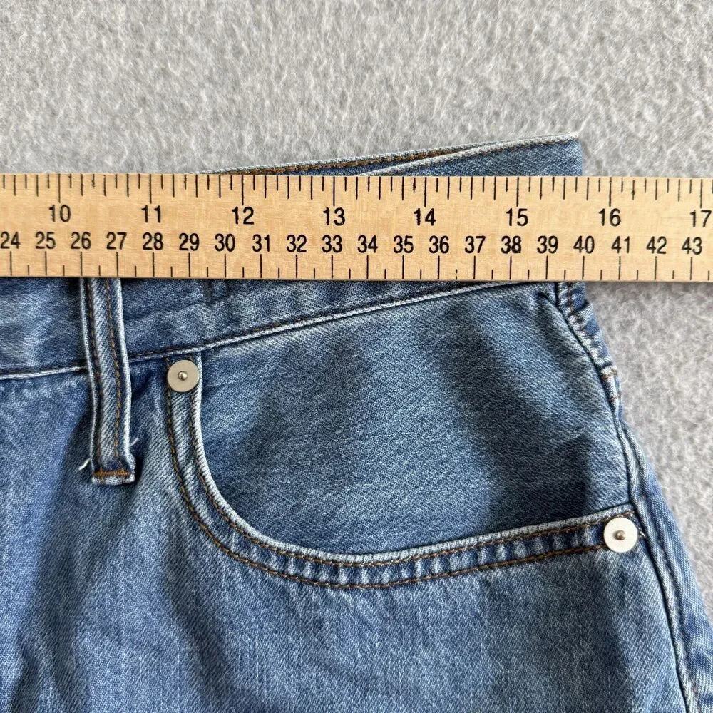 Madewell High Rise Long Denim Shorts Women Size 30
